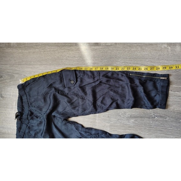 BCBGMAXAZRIA Cargo Jogger Pants Size XS Pull On Zip Accent - Picture 5 of 9